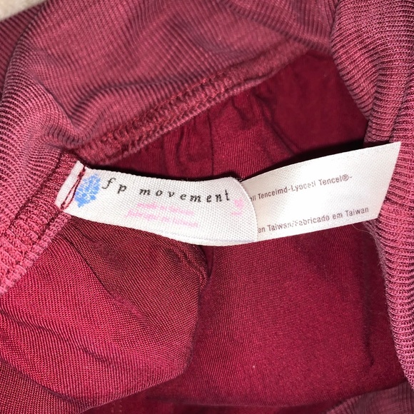 Free People Movement Chica Lyrical Flow Pant Berry L - Picture 9 of 15